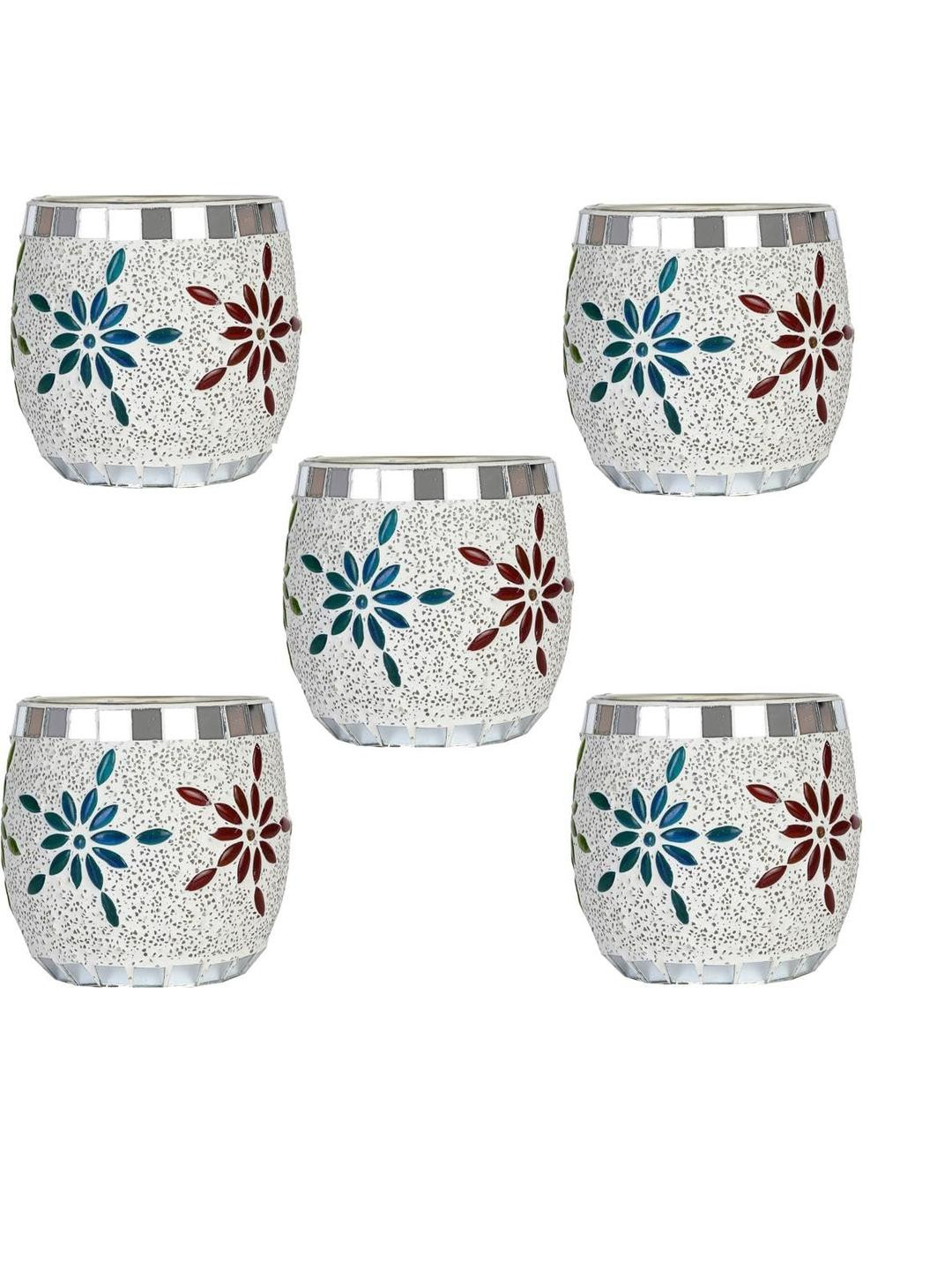 SOMIL Multicoloured Set of 5 Candle Holders