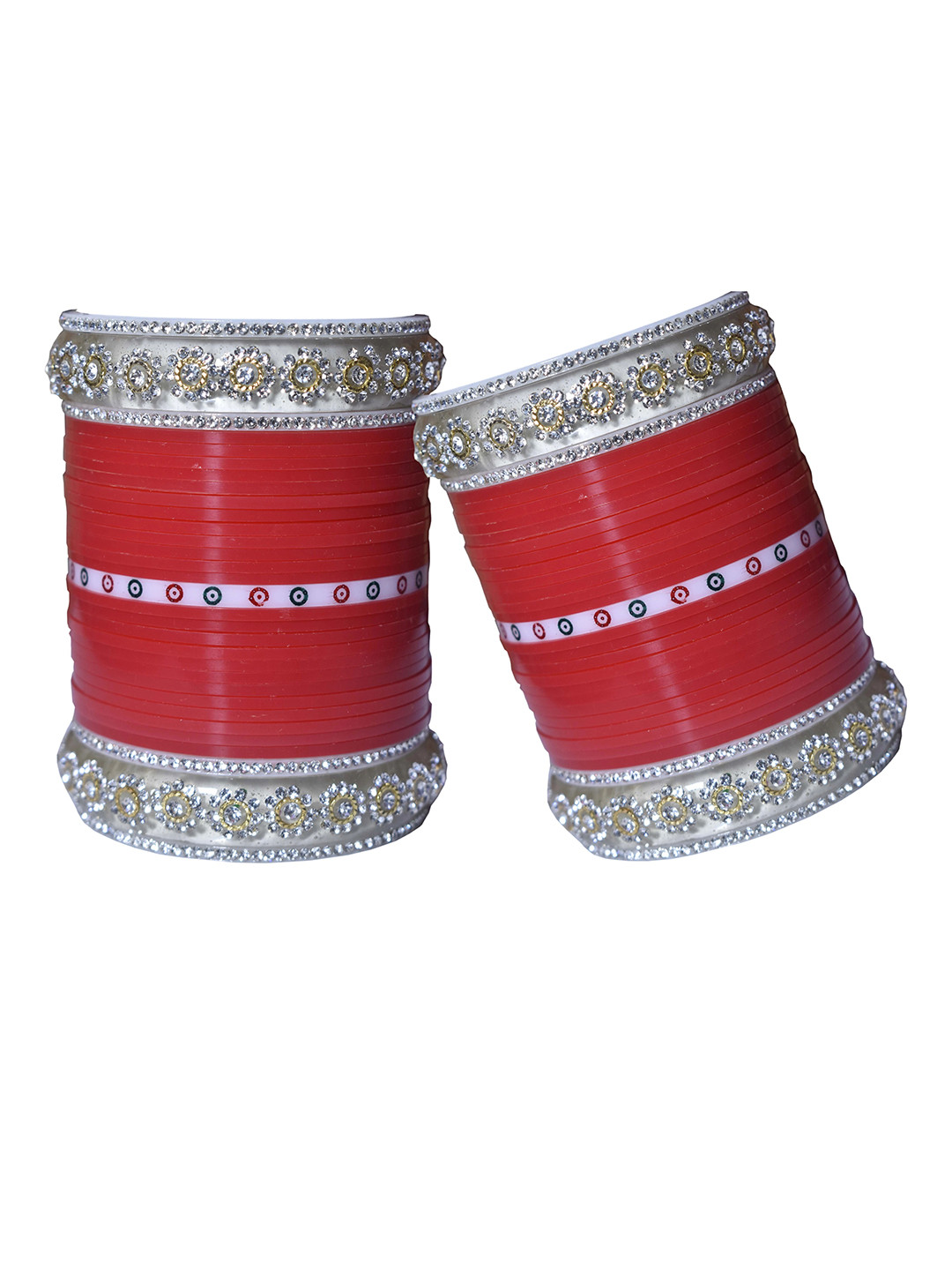 Unique dream Set Of 2 Stone-Studded Bangles