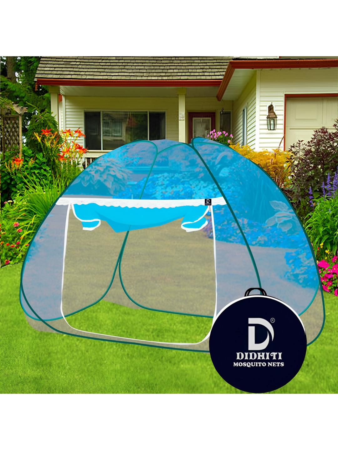 didhiti Blue & Black Tent Mosquito Net