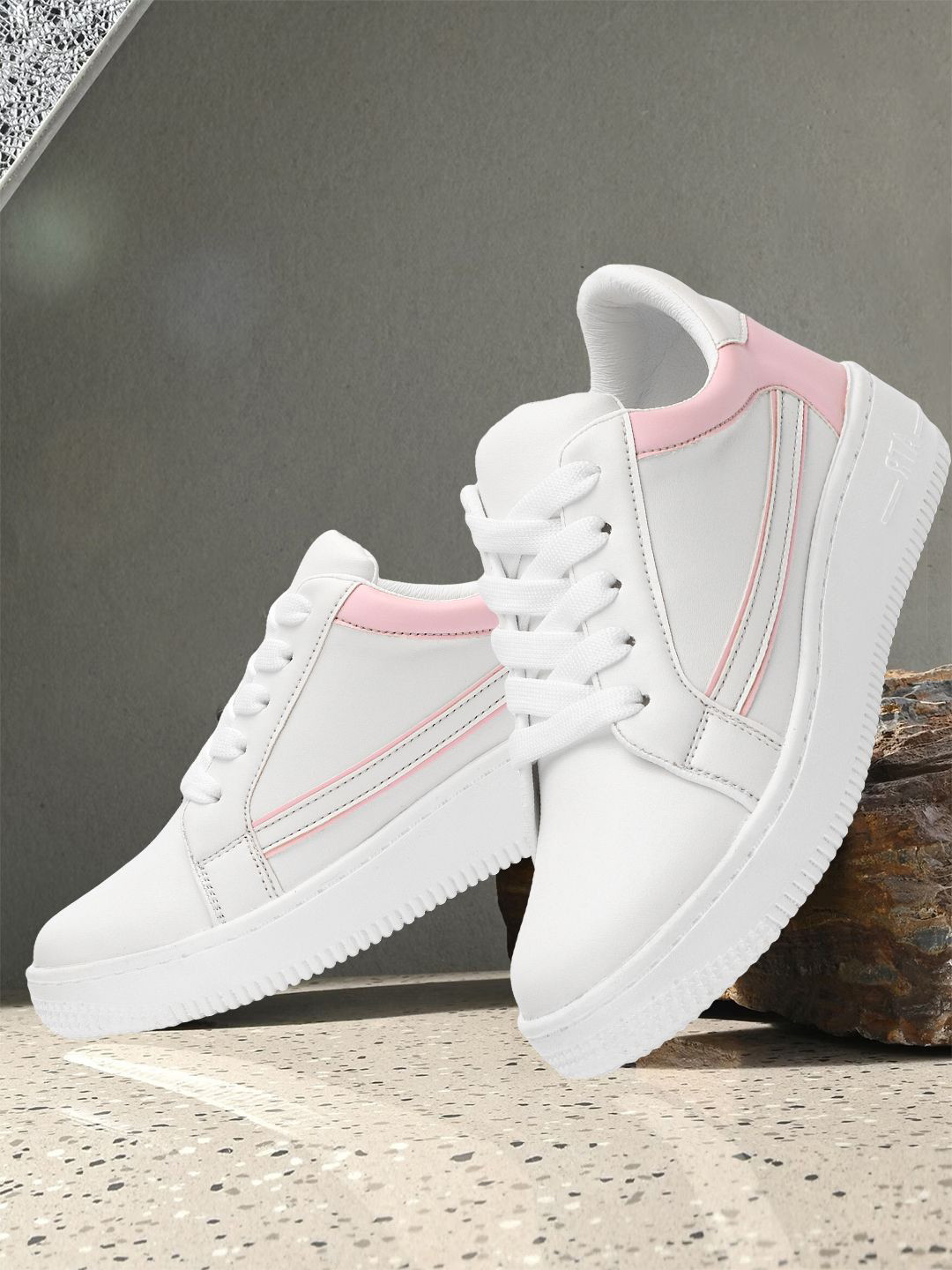 X XIOTA Women Mid-Top Ankle Height Synthetic Sneakers