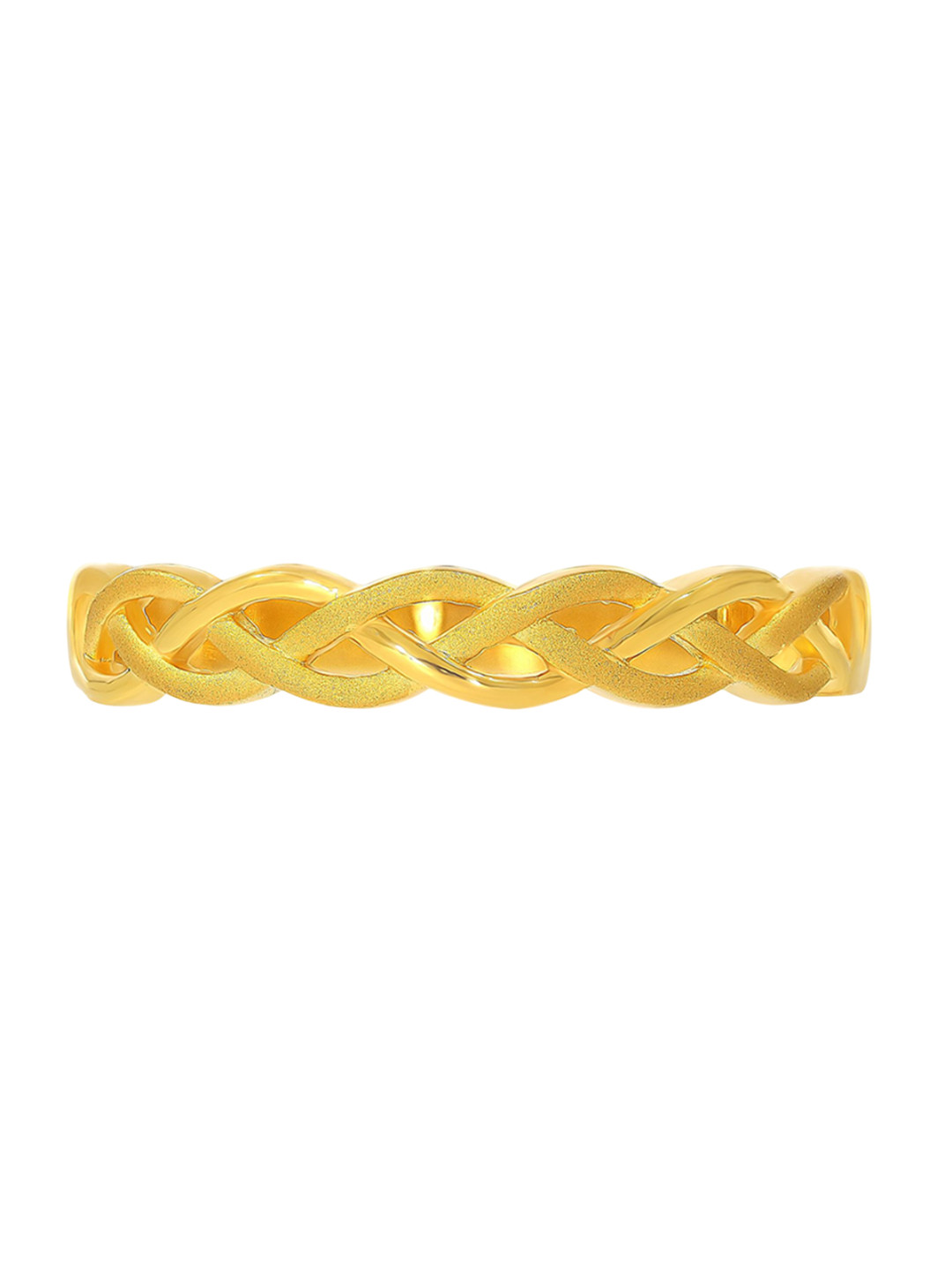 Bhima Jewels 22K BIS Hallmark 916 Purity Yellow Gold Twisted Ring