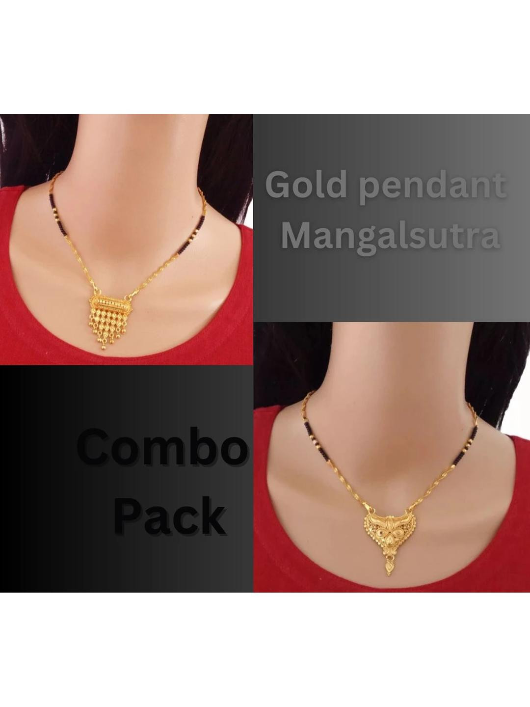 2 pcs combo Pack Gold Mangalsuta