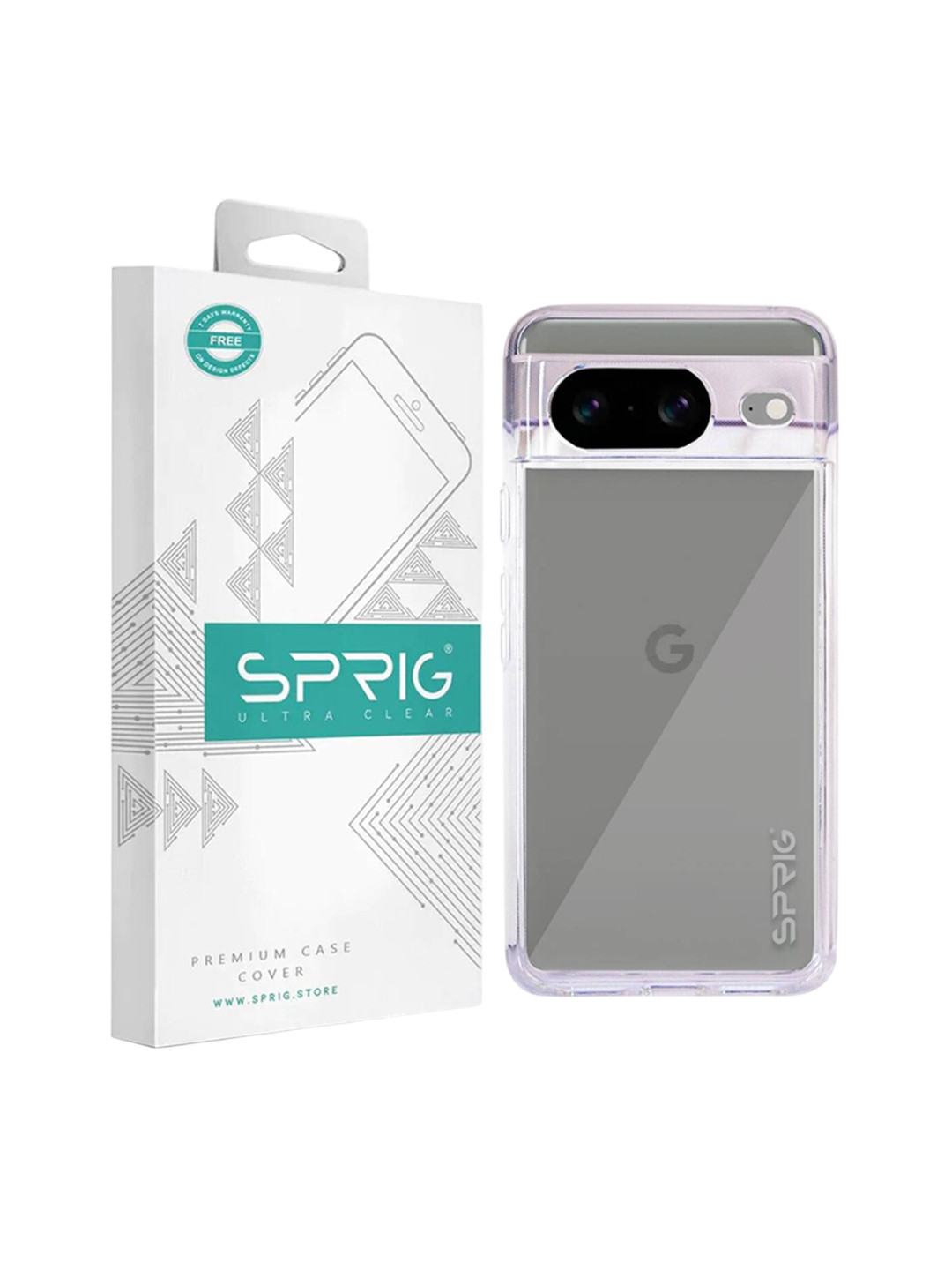SPRIG Google Pixel 8 Bayer Transparent Back Cover