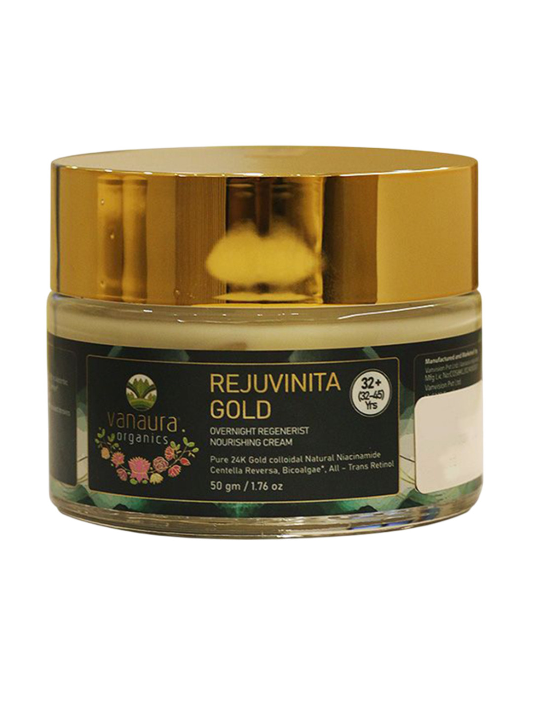 Vanaura Organics 32+ Overnight Regenerist Nourishing Cream  - 50g
