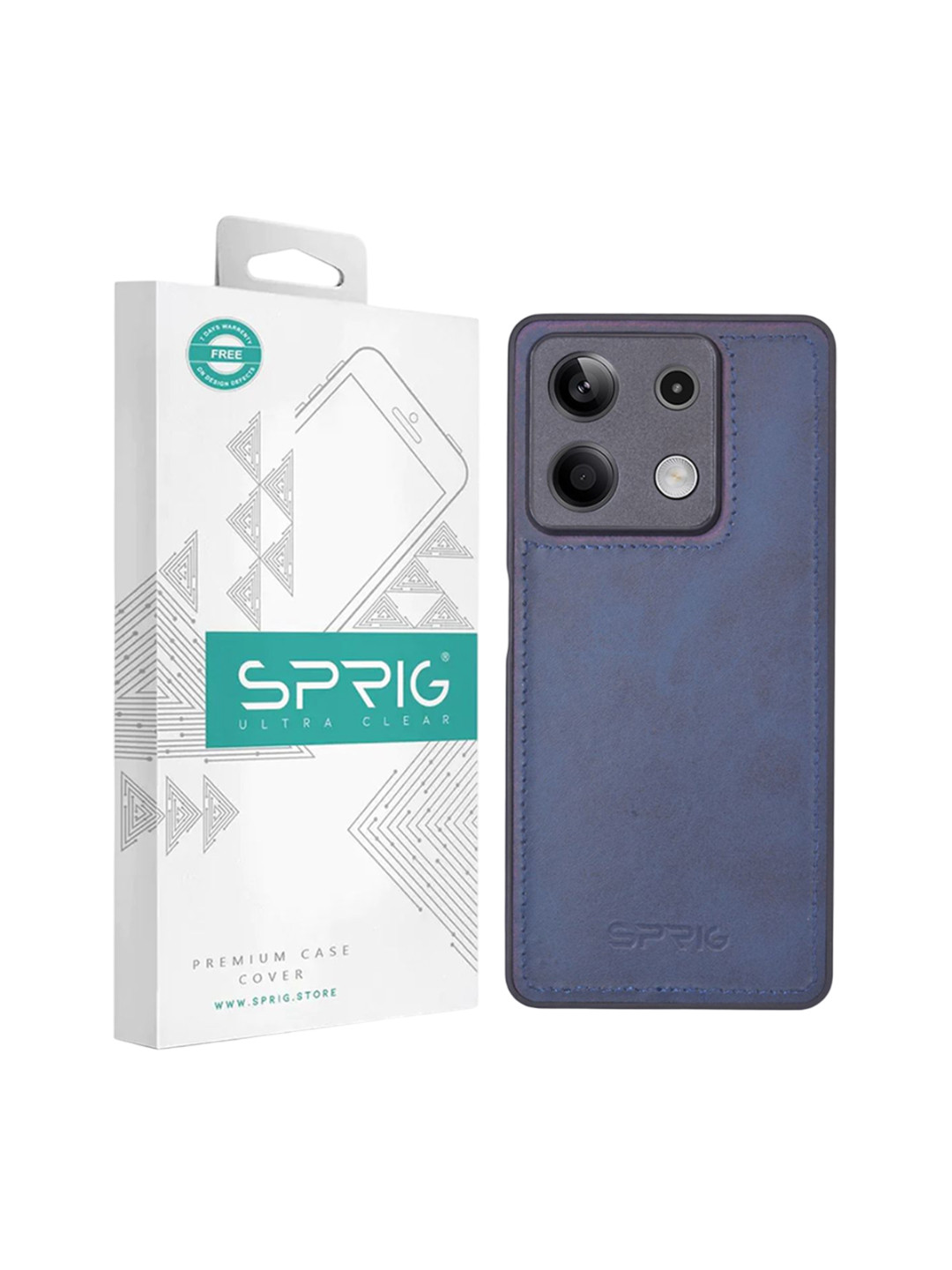 SPRIG Redmi Note 13 5G Matte PU Leather Back Cover