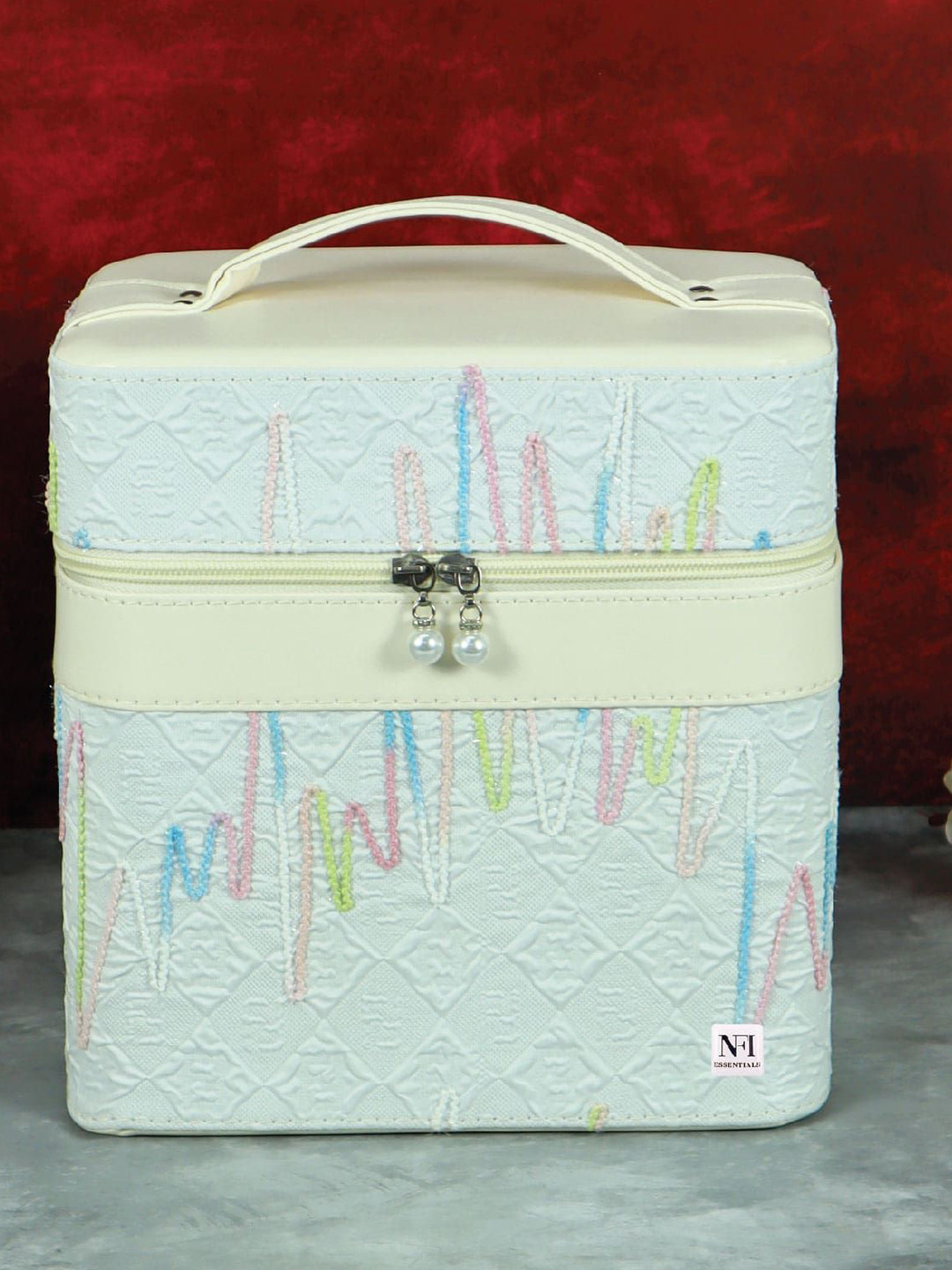 NFI essentials Textured High Quality Makeup Organizer