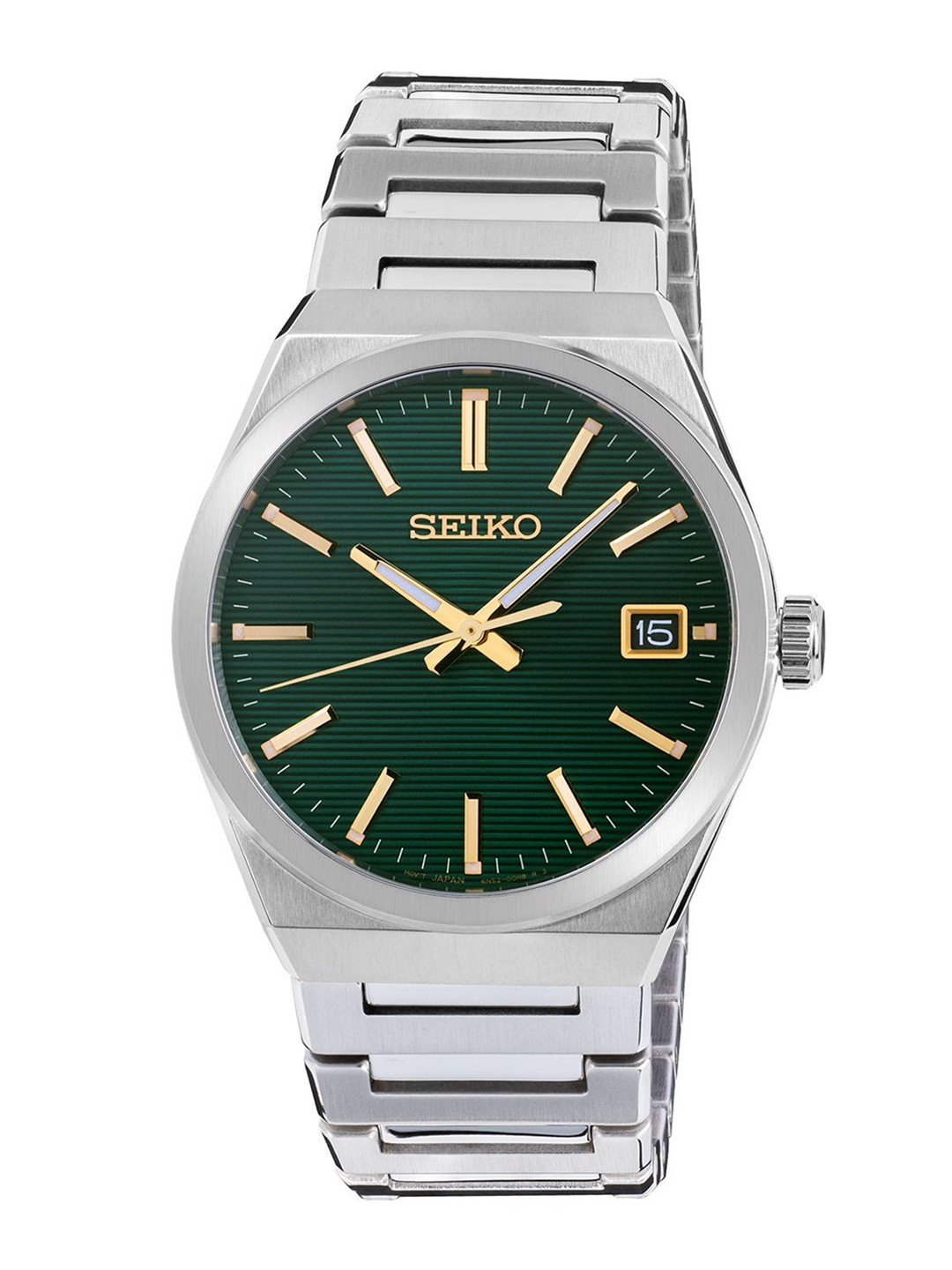SEIKO Classic Men Patterned Dial & Bracelet Style Analogue Motion Powered Watch SUR601P1