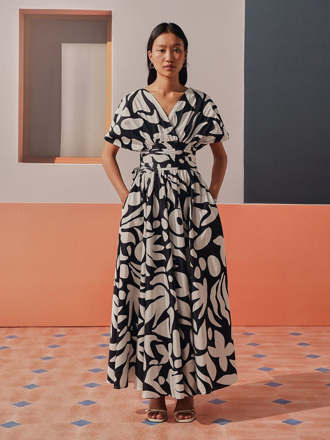 Sage by Mala Women Jazz Floral Print Maxi Dress