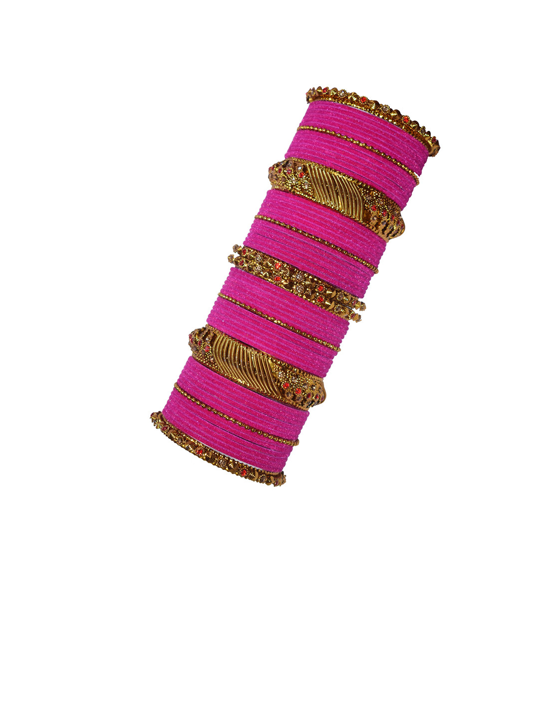 Unique dream Set Of 57 Stone Studded Bangles