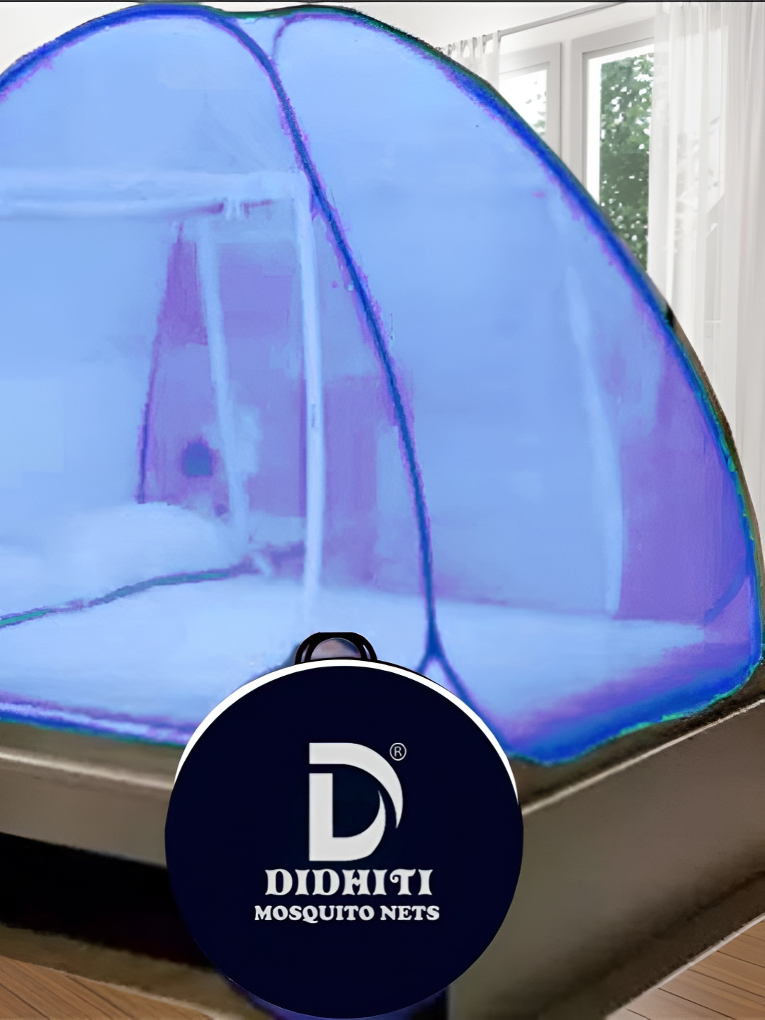 didhiti Blue Queen Size Tent Mosquito Net