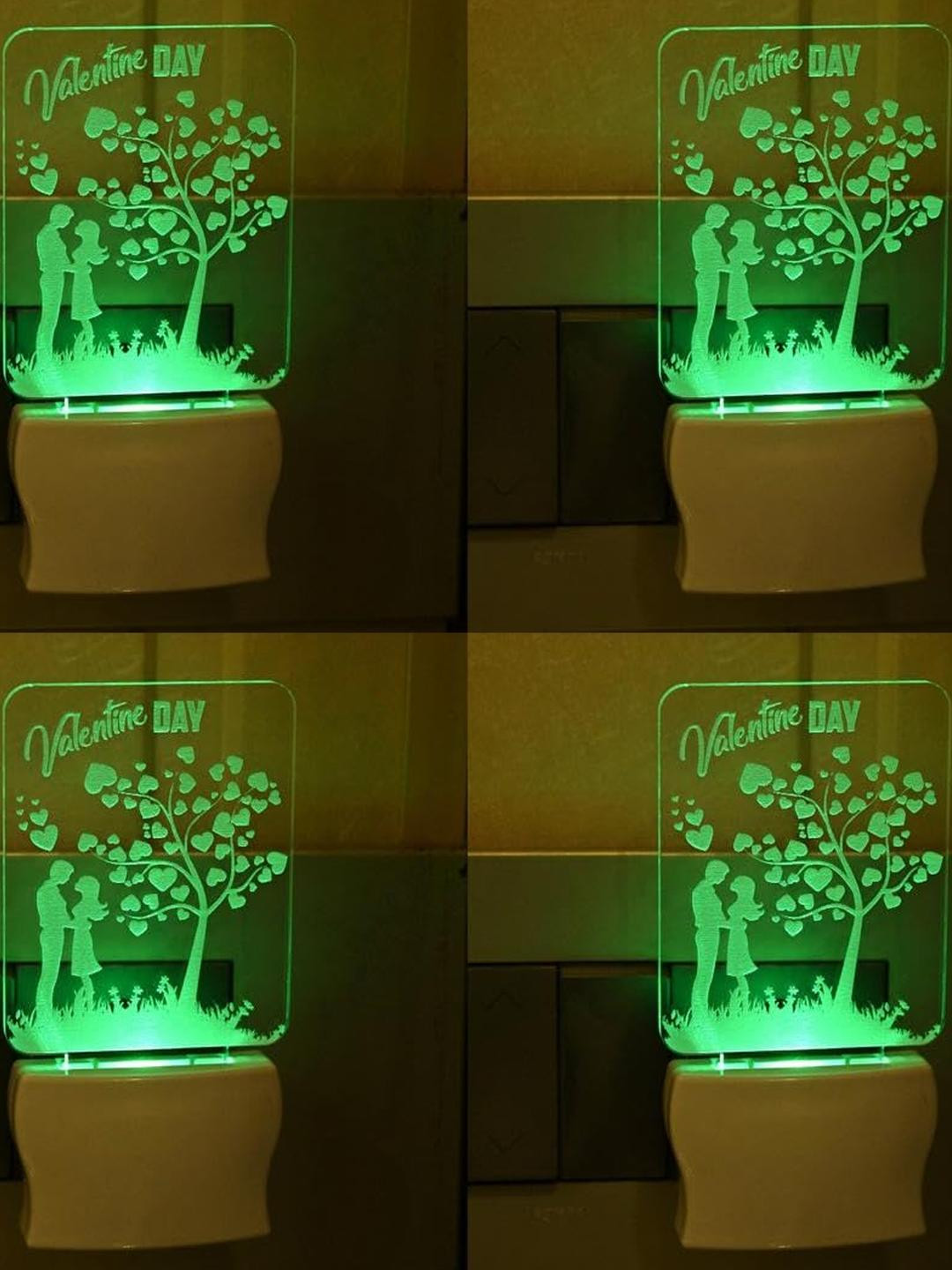 SOMIL  3D Illusion Valentine's Day Night Wall Lamp