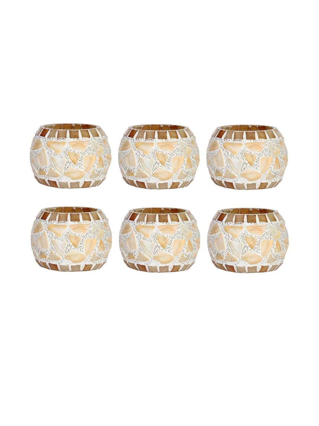 Somil Vibrant Multicolor Glass Candle Holder  Add A Touch Of Magic To Diwali, Parties & Candlelight Dinners, Size-9.5 X 9.5 X 7  Cm Pack OF 1