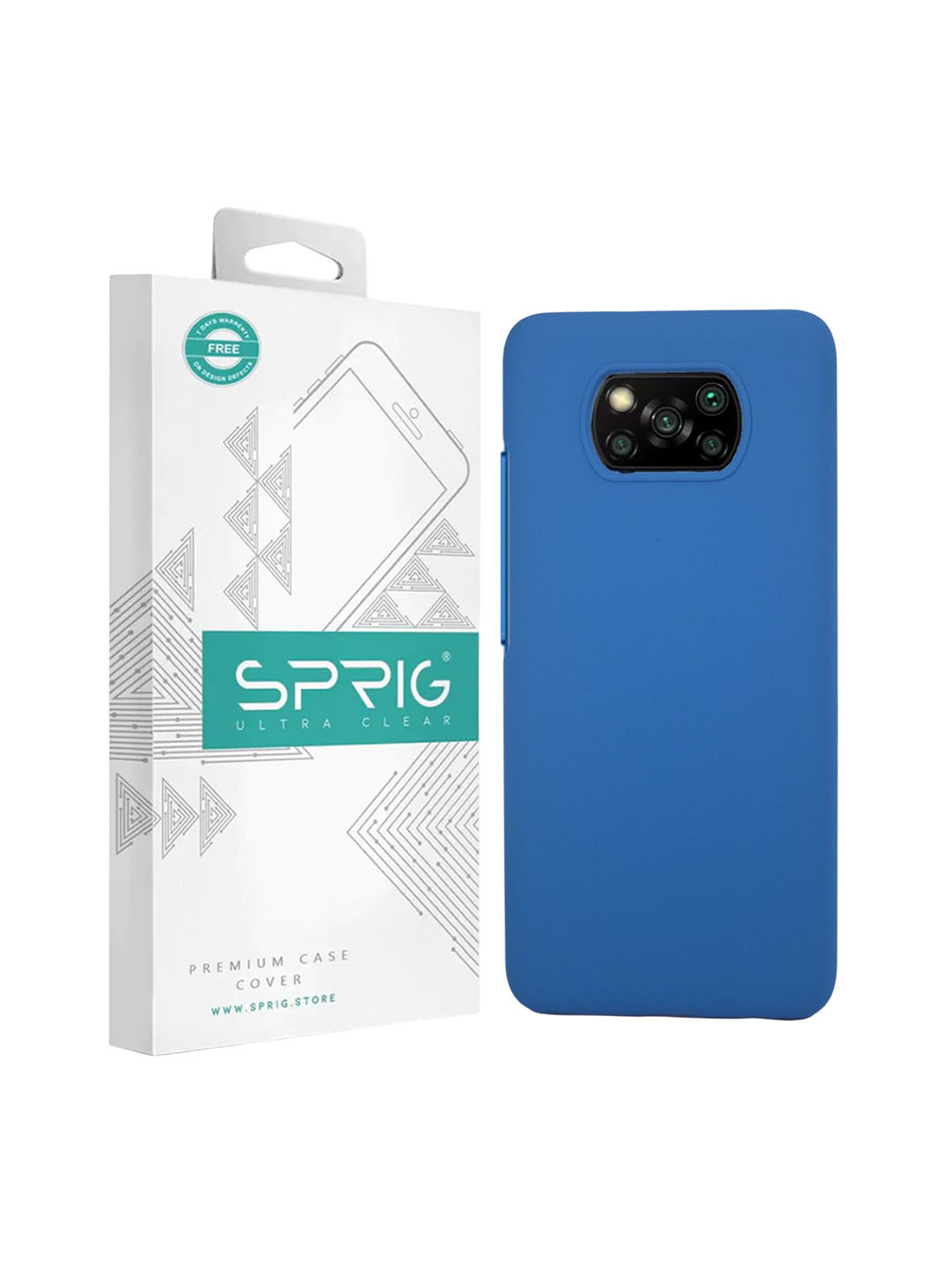 SPRIG Poco X3 Liquid Silicone Back Cover