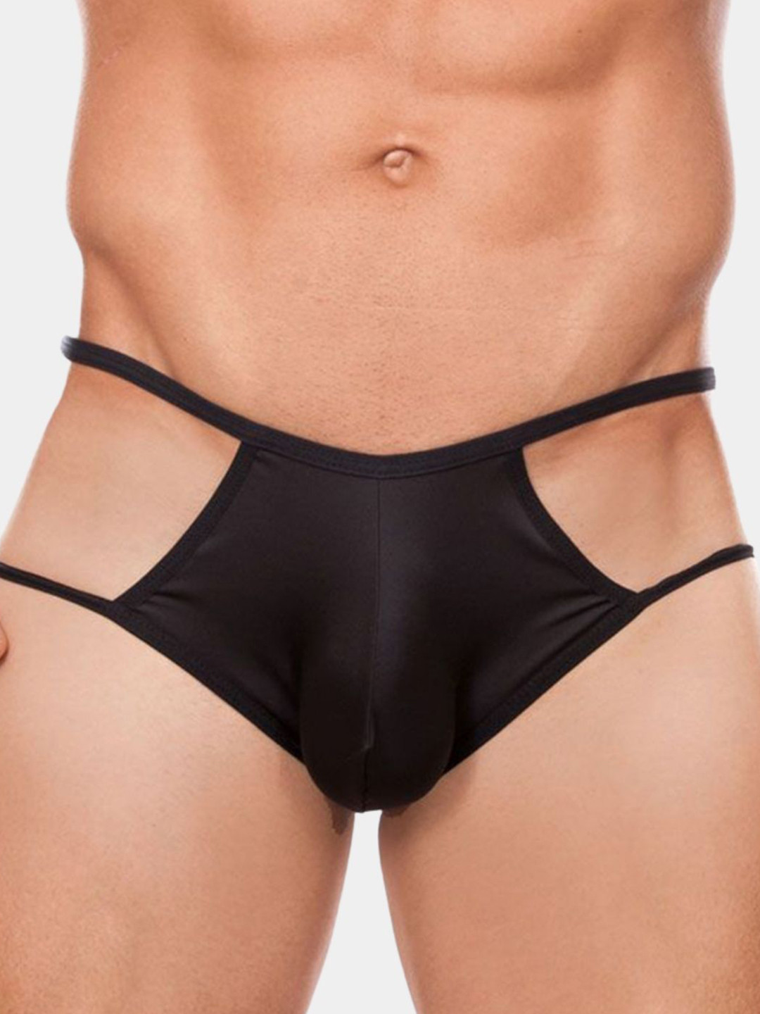 MOODSTRING Low-Rise Thongs Brief LTF-ML-07033-BK-S