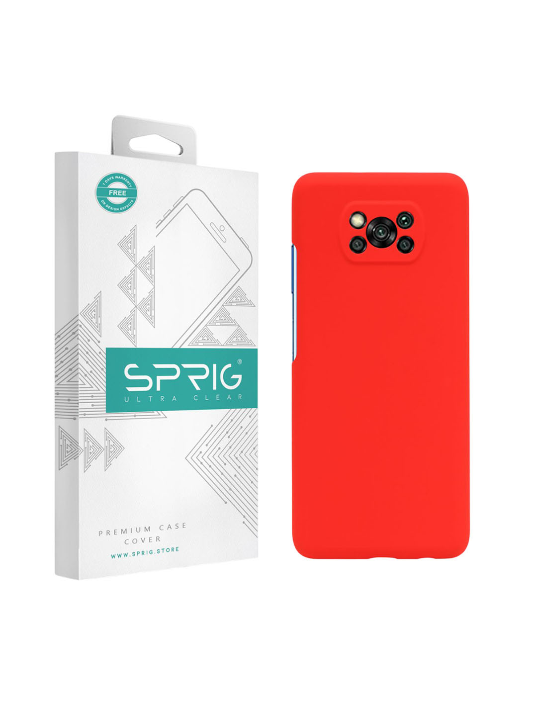 SPRIG Poco X3 Liquid Silicone Back Cover