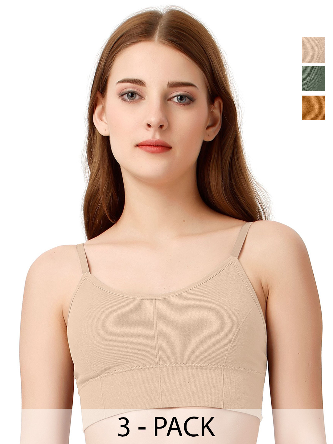 Moda Rapido Pack Of 3 Full Coverage Lightly Padded T-Shirt Bras