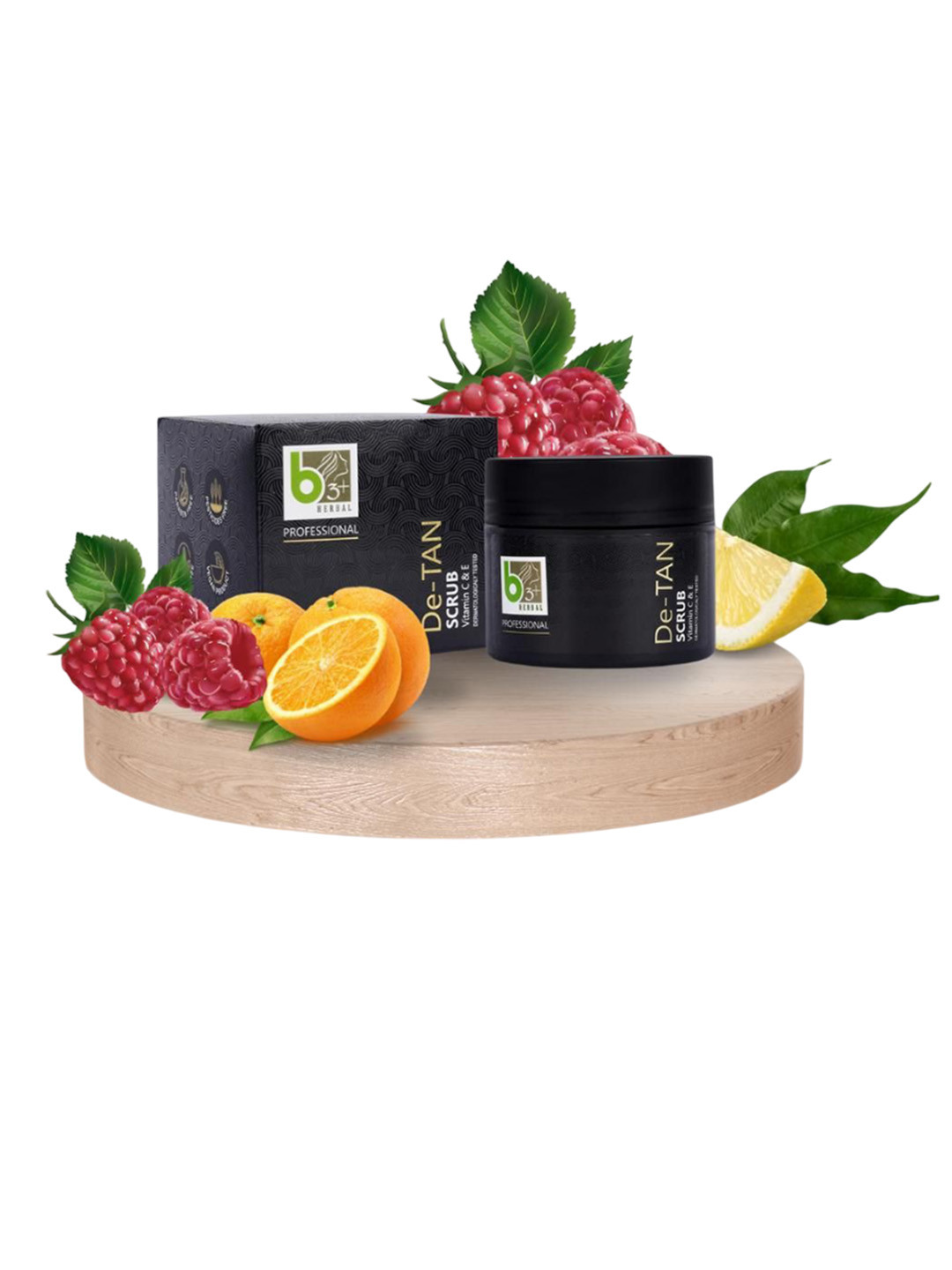 b3+ HERBAL Vitamin C & E Proffssionl De Tan Scrub - 200 g