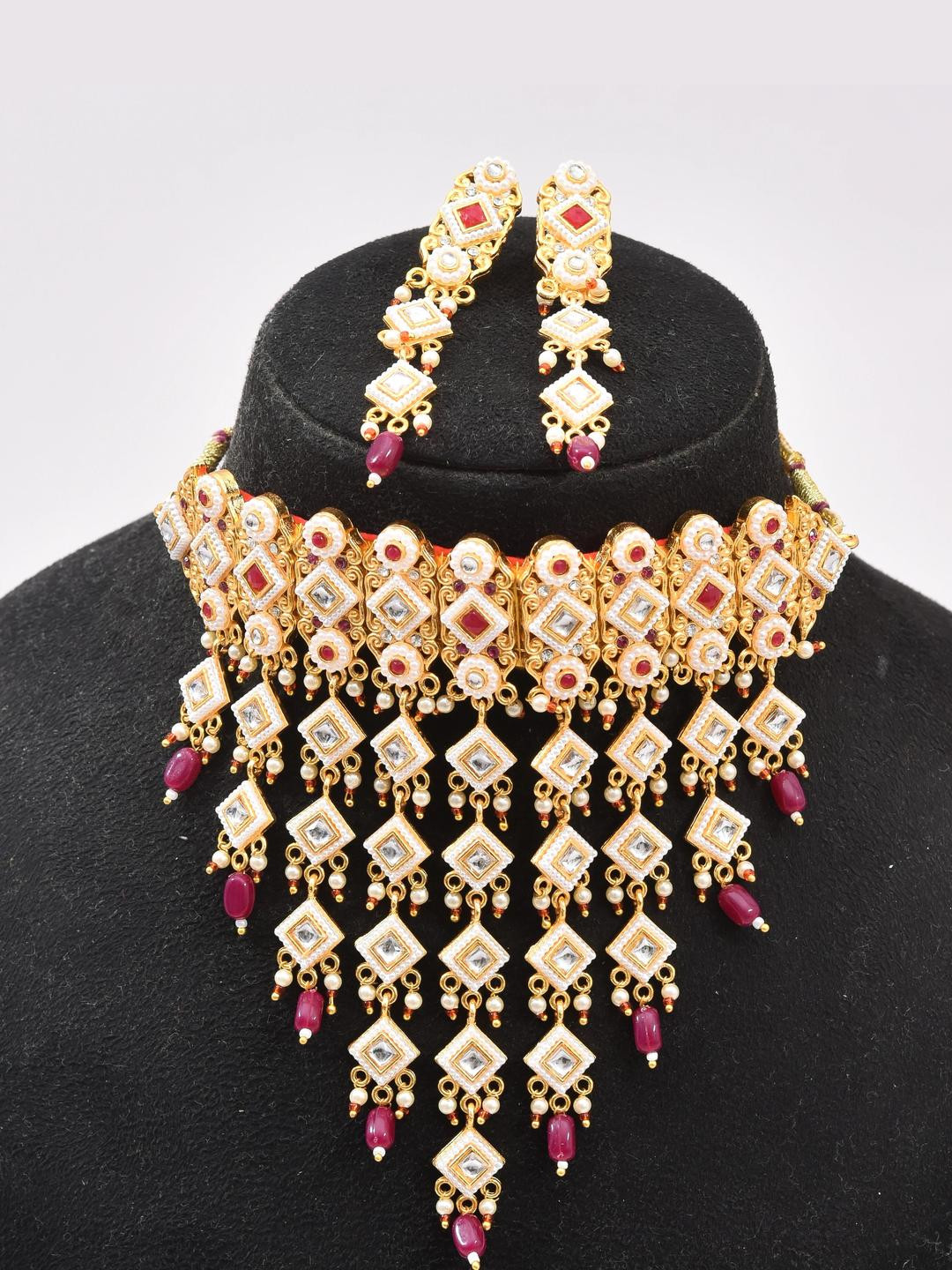 Rozy Styles Gold-Toned Brass Jewellery Set