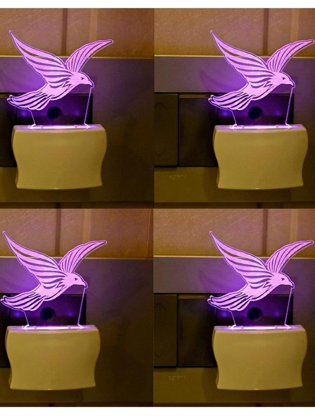SOMIL  3D Illusion Bird Night Wall Lamp