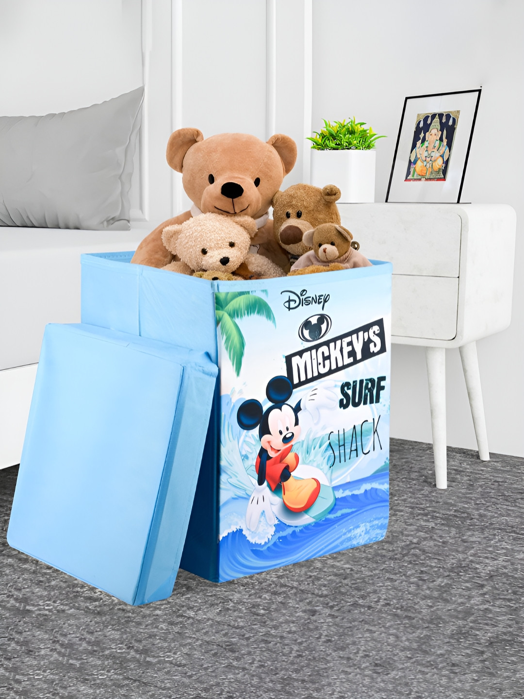 YK Blue & White Mickey Surf Printed Regular Multi-Utility Organisers