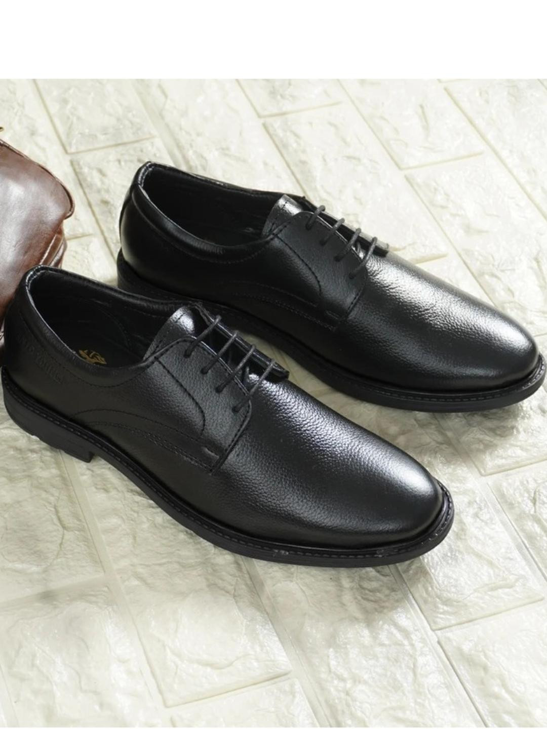 BENTO YOUNG Men Textured Derbys Formal Shoes