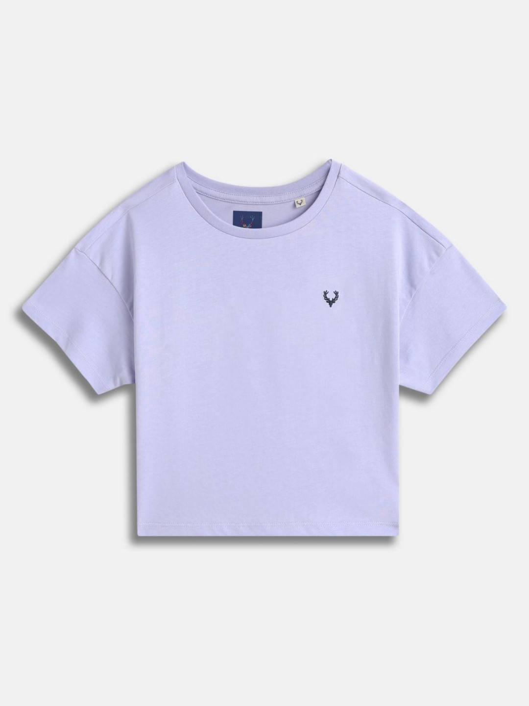 Allen Solly Junior Girls Round Neck Extended Sleeves Cotton T-shirt