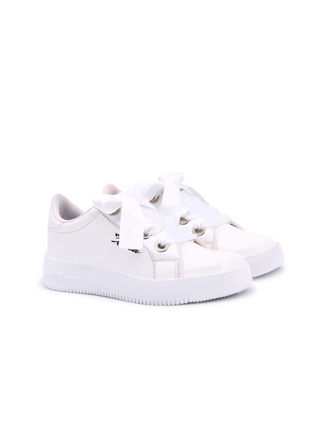 X XIOTA Women Ribbon Lace-Up Sneakers