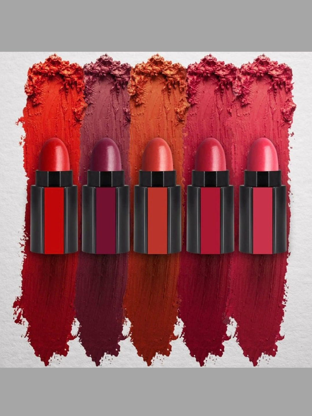 FEELHIGH 5 In 1 Waterproof Lipstick - 8 g - Red Edition