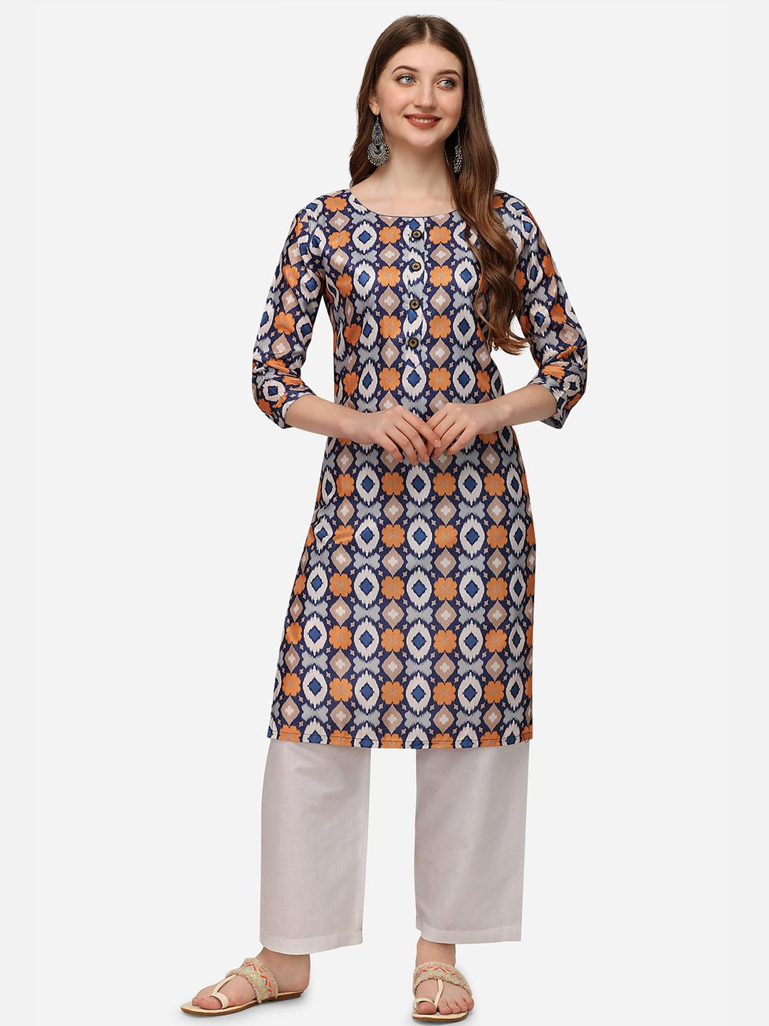 Solucions Women Multi A-Line Cotton Kurtas
