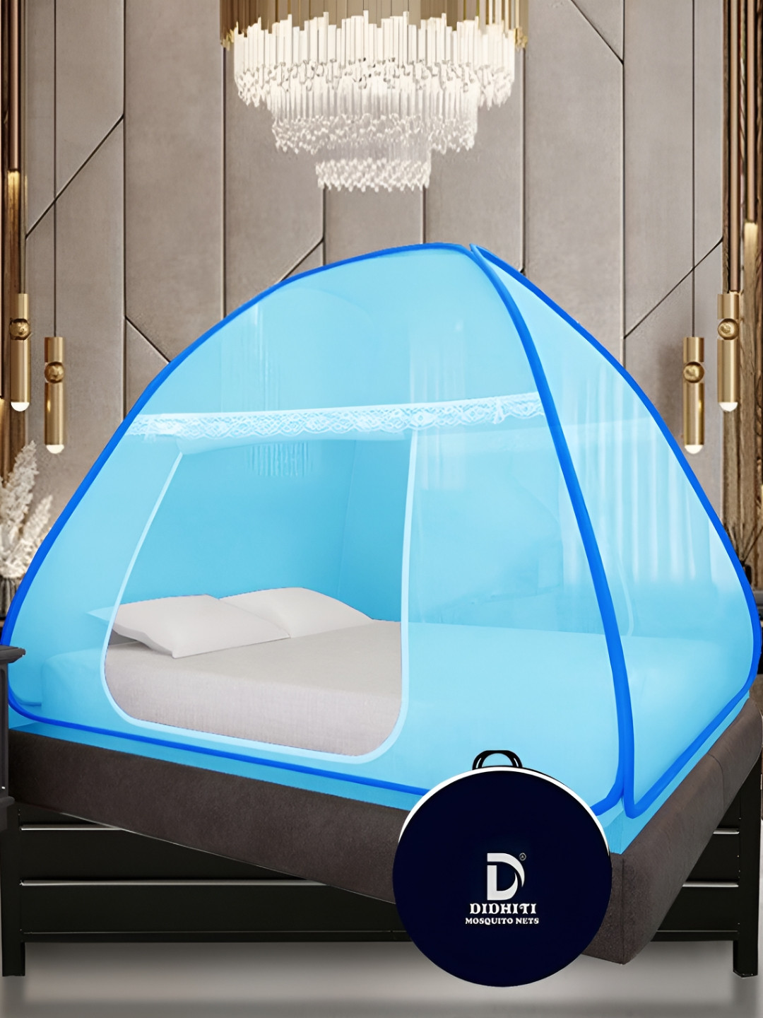 didhiti Blue Tent Queen Size Mosquito Net