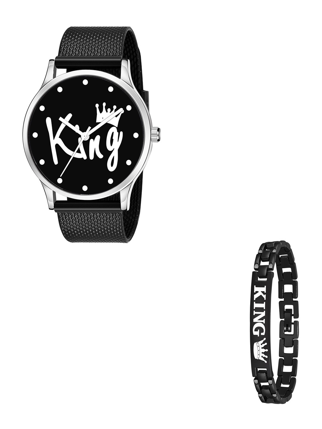 JUST LIKE Unisex Printed Dial & Bracelet Style Straps Analogue Watch WATGGMYFUBCMHUAB