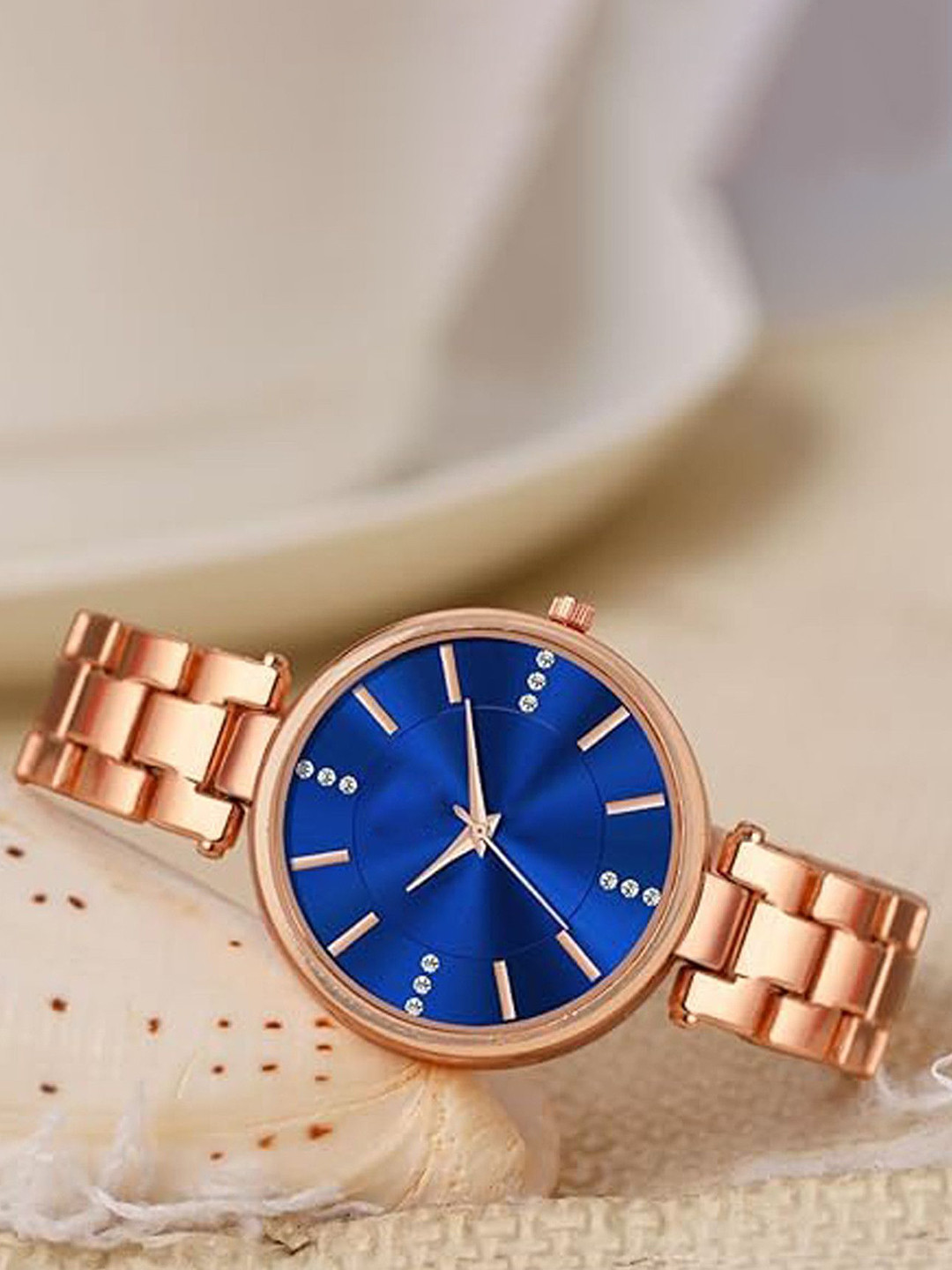 JUST LIKE Unisex Dial & Bracelet Style Straps Analogue Watch Avio Black & blue Sefar Chiam