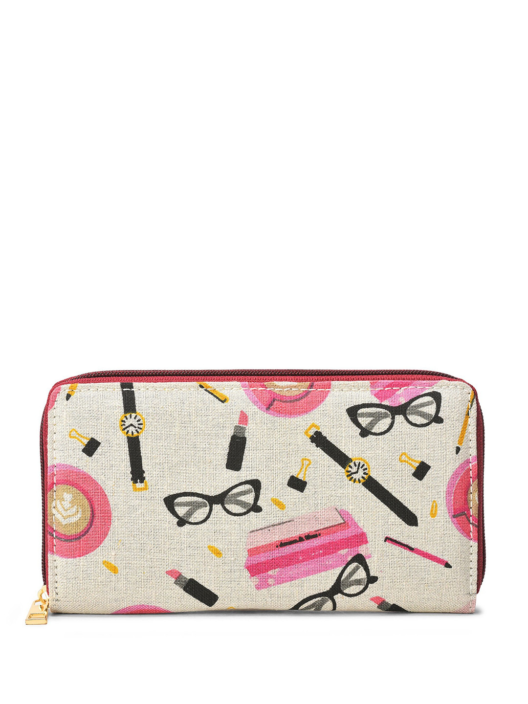 Spice Art Printed Zip Around Wallet