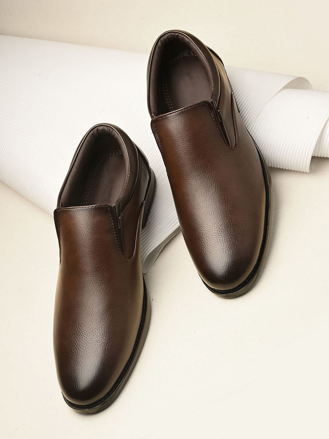 Butello Men Leather Slip-On Formal Shoes