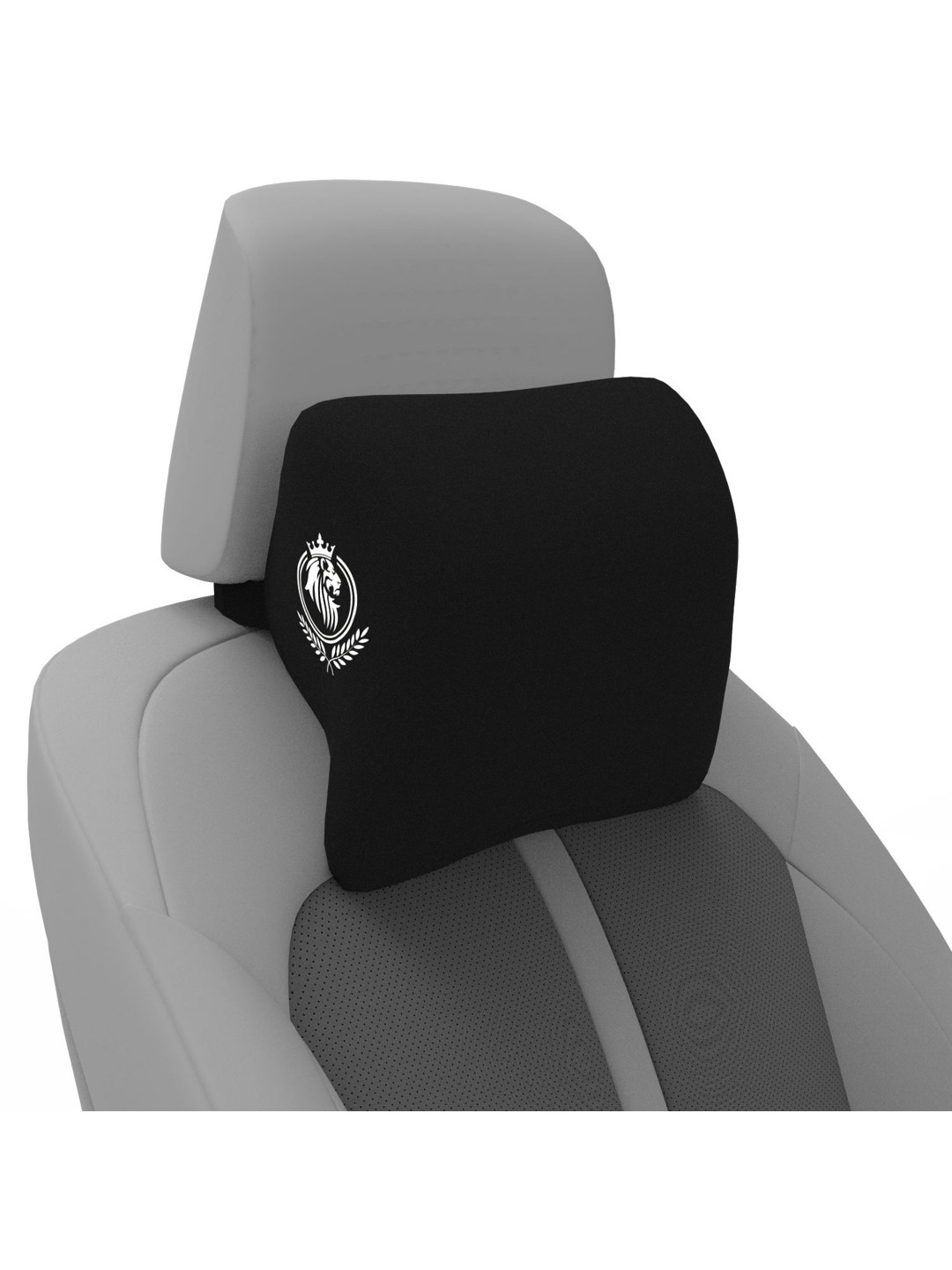 MRRON Black Memory Foam Filled Cotton Travel Pillow