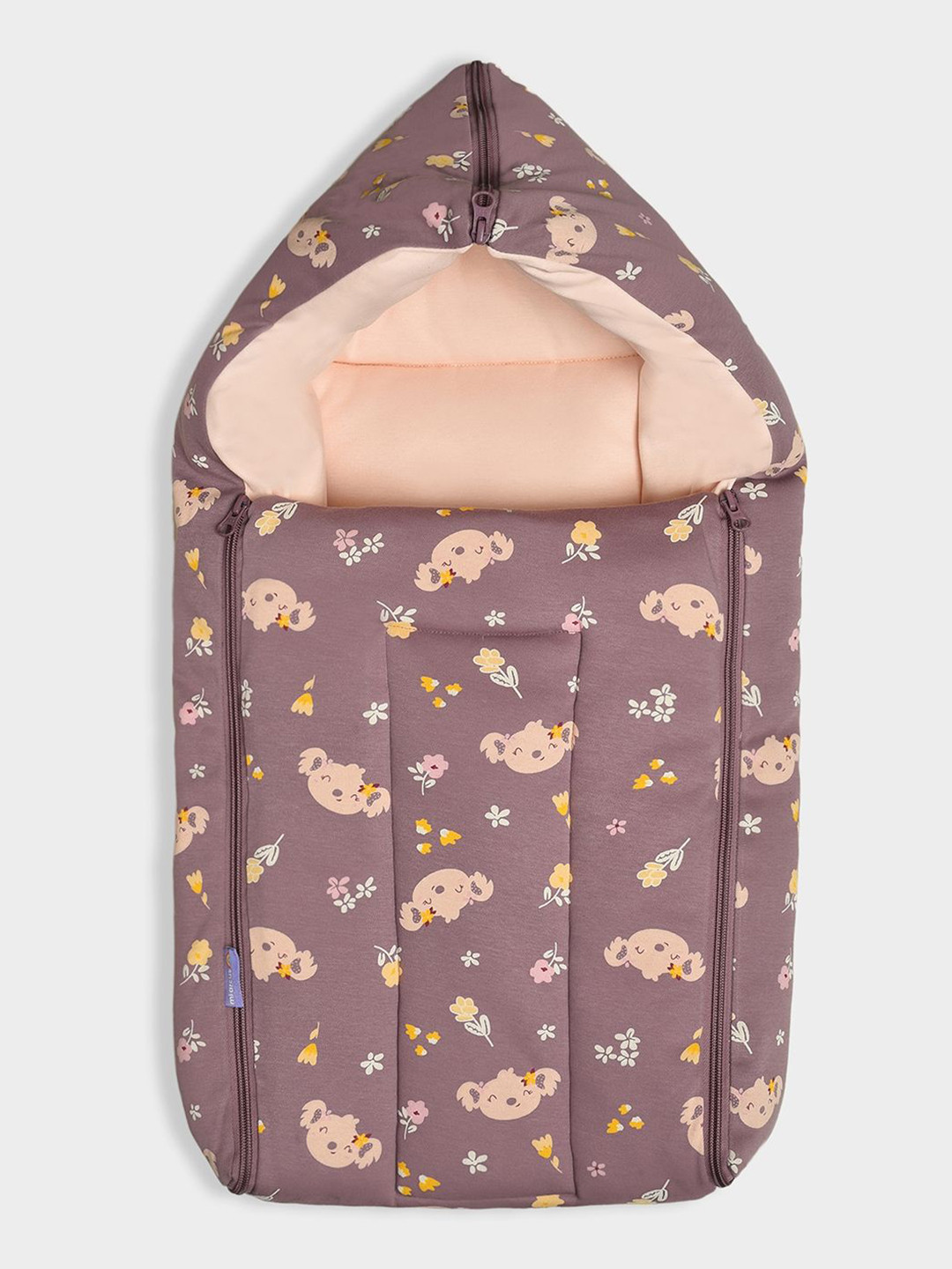 MiArcus Mauve Printed Baby Sleeping Bag/Baby Nest
