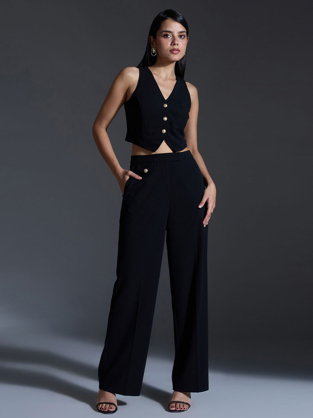 20Dresses V-Neck Waistcoat With Trousers