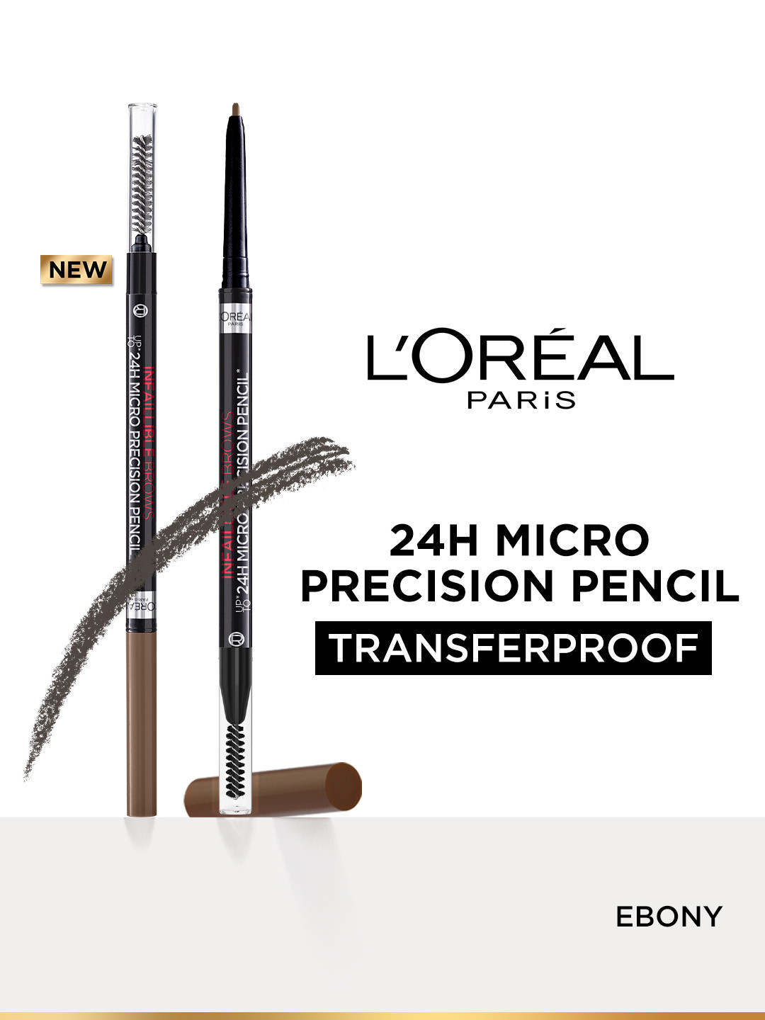 LOreal Infallible Brows Micro Precision Eyebrow Pencil 1g - Ebony 1.0
