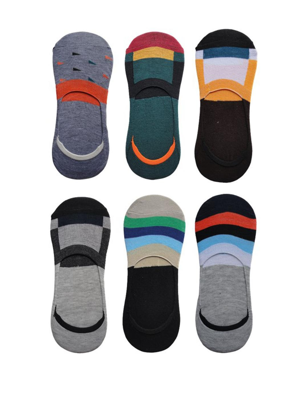 VOICI Set Of 6 Loafer No-Show Invisible Socks