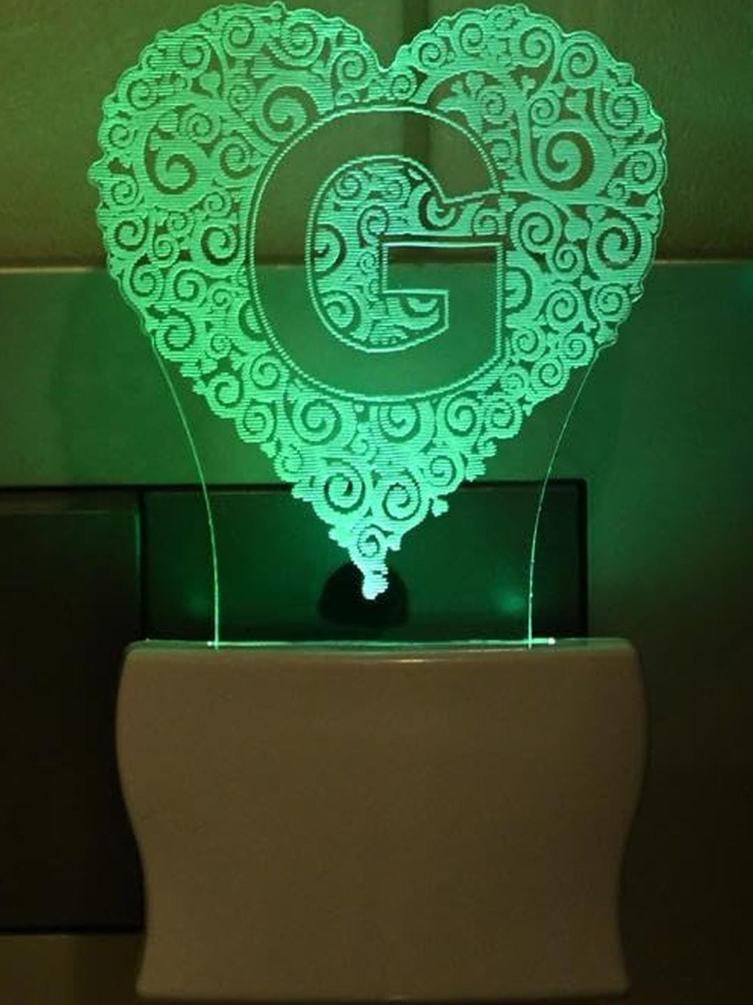 SOMIL 3D Illusion Letter G Night Wall Lamp