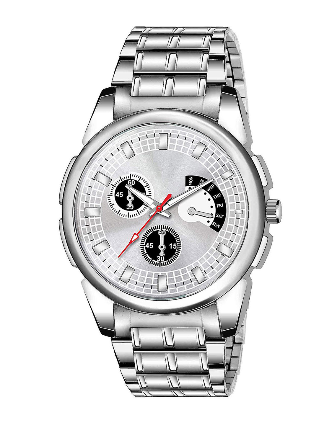 JUST LIKE Men Stainless Steel Bracelet Style Straps Analogue Watch WATGR5WTGMYXGHNY