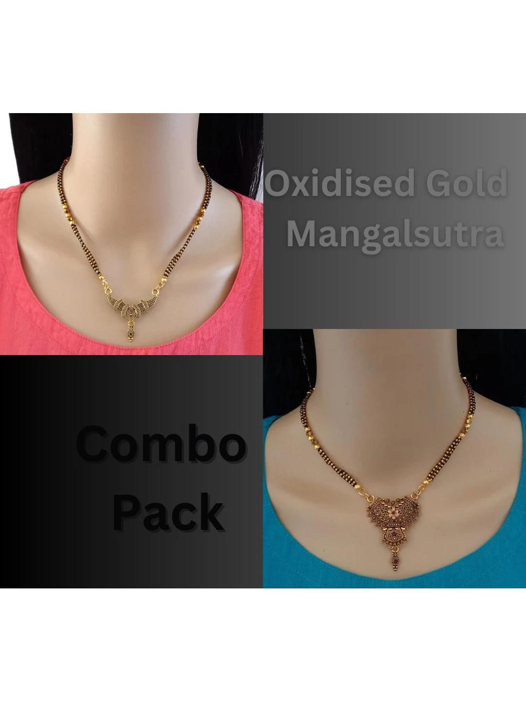 2 pcs combo Pack Gold Mangalsuta