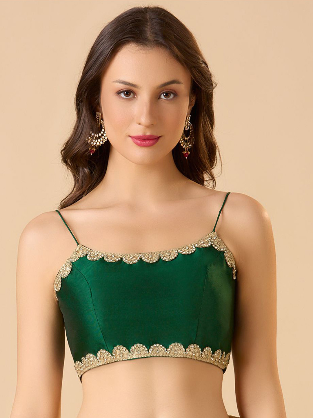 SALWAR STUDIOSleeveless Saree  Blouse