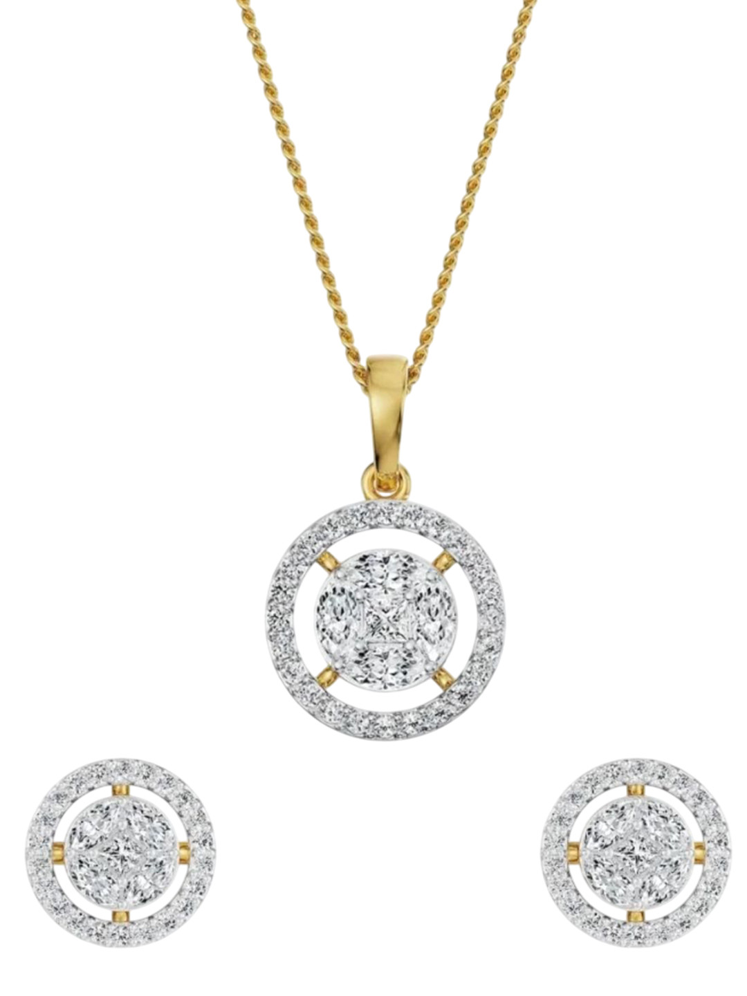 Emori 14KT Gold & Lab Diamond Jewellery Set