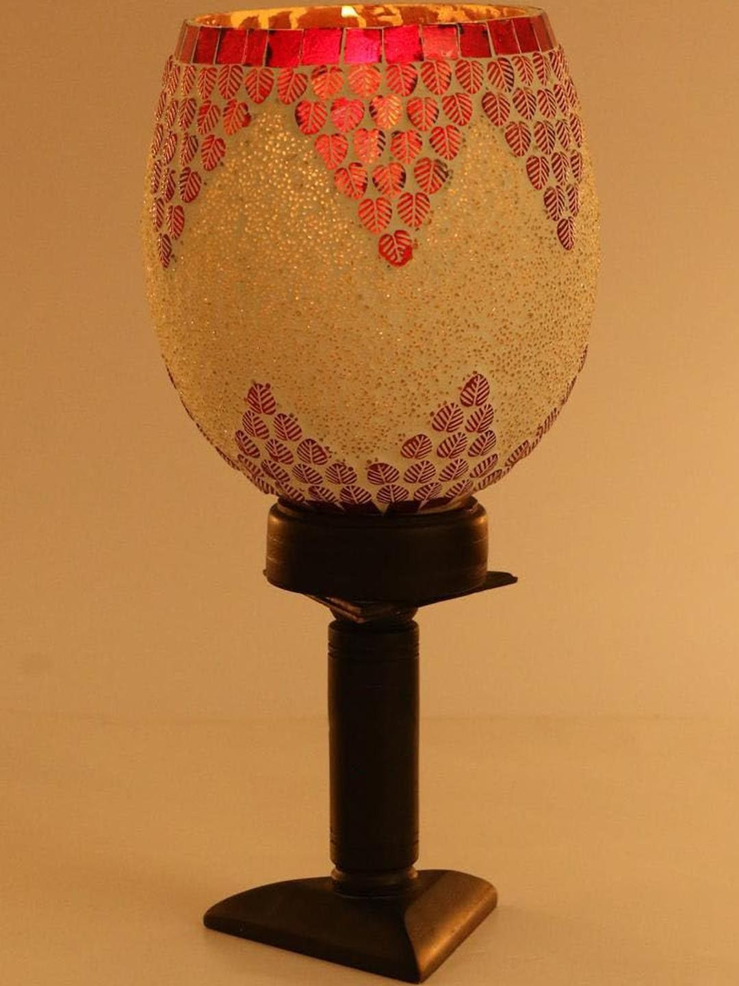 SOMIL Decorative Glass Shade Table Lamp