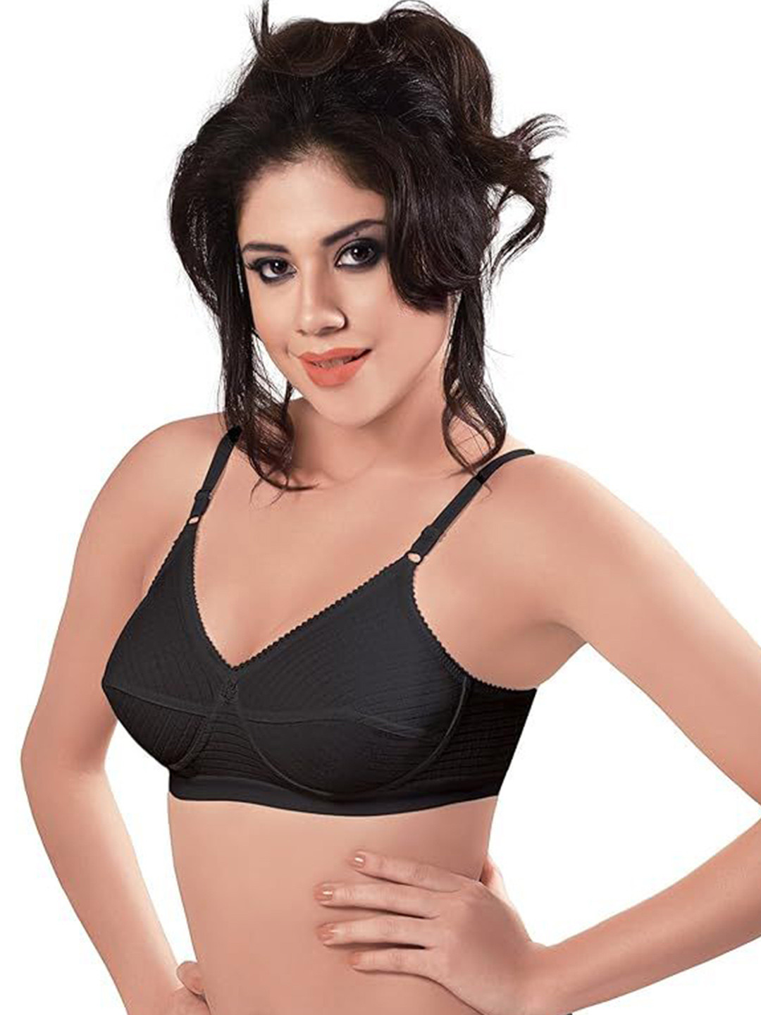 Sonari Non Padded Medium Coverage T-Shirt Bra impressblack30C-Black