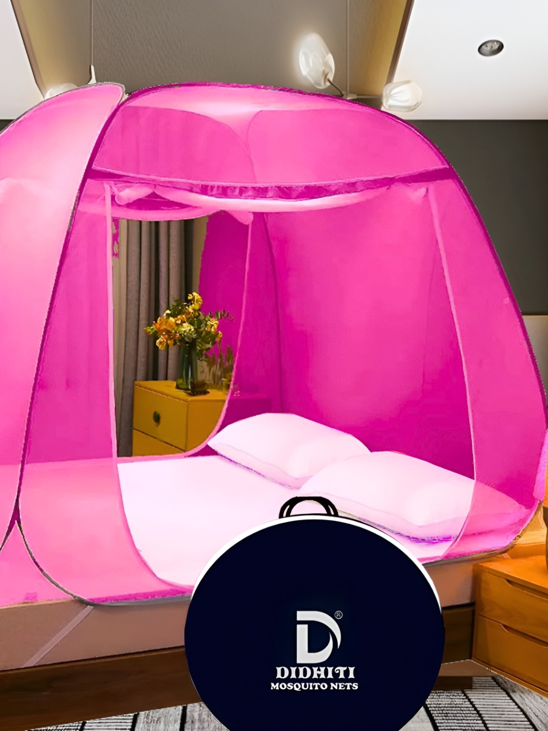 didhiti Pink Tent Mosquito Net