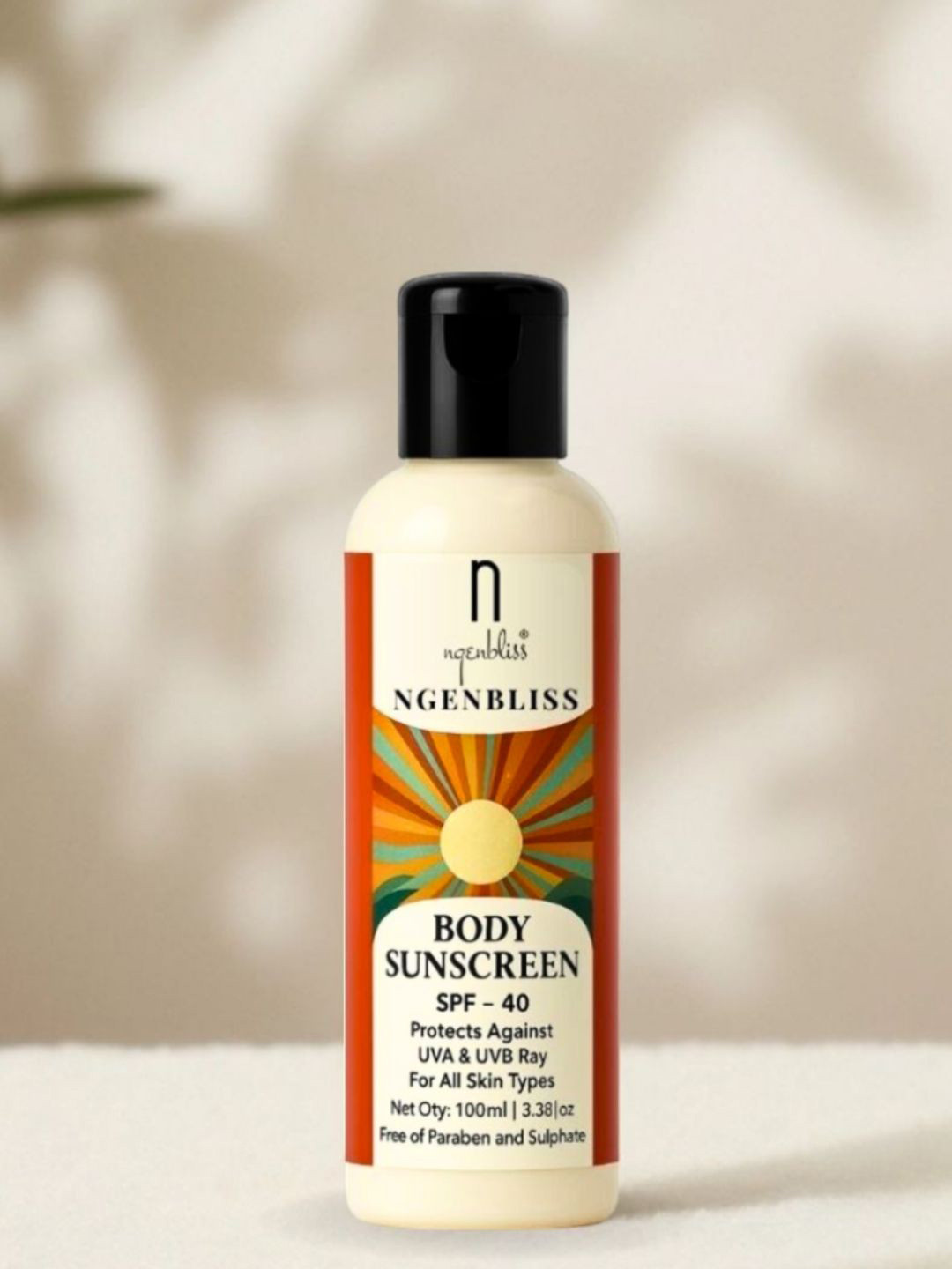 NGENBLISS SPF 40 Sunscreen With Aloe Vera & Shea Butter - 100 ml