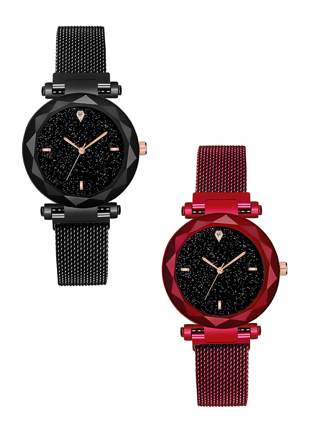 JUST LIKE Women Pack Of 2 Embellished Dial Analogue Watch WATFZTFBHP33M939