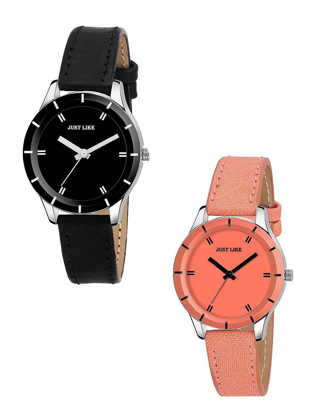 JUST LIKE Unisex Pack of 2 Analogue Watch WATFT9GBZHC6NFGY